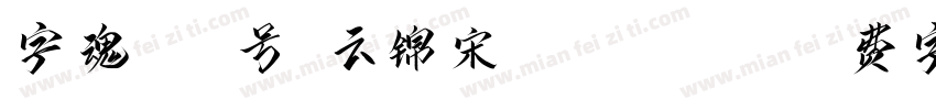 字魂602号-云锦宋 Regular字体转换
